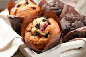 muffins at continental breakfast