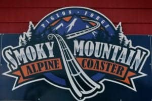 smoky mountain alpine coaster sign