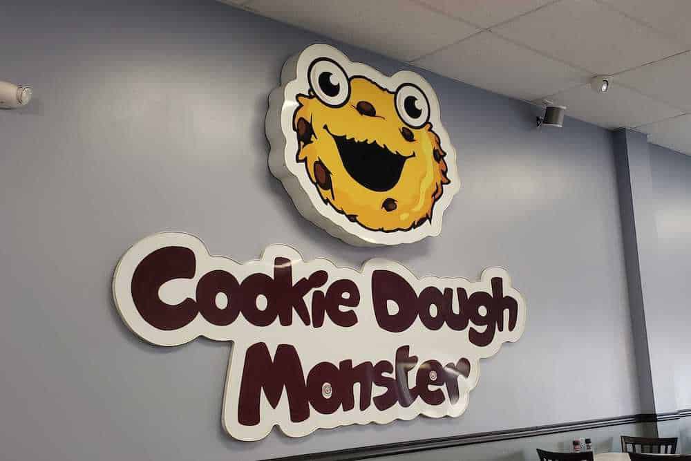 cookie dough monster sign