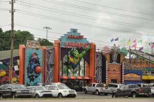 lazerport fun center outer space themed attractions in pigeon forge tn